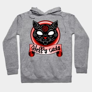 Black witch demonic cat Hoodie